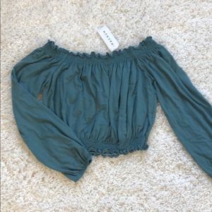 PacSun Long Sleeve Crop Top